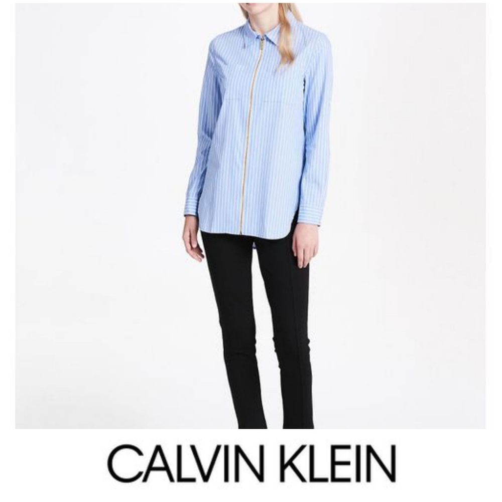 Calvin Klein Zip Up Blouse